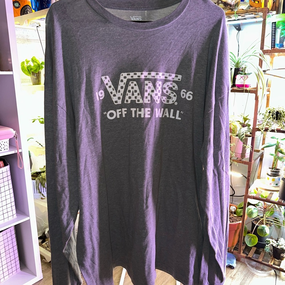 Vans Purple Long Sleeve Shirt
